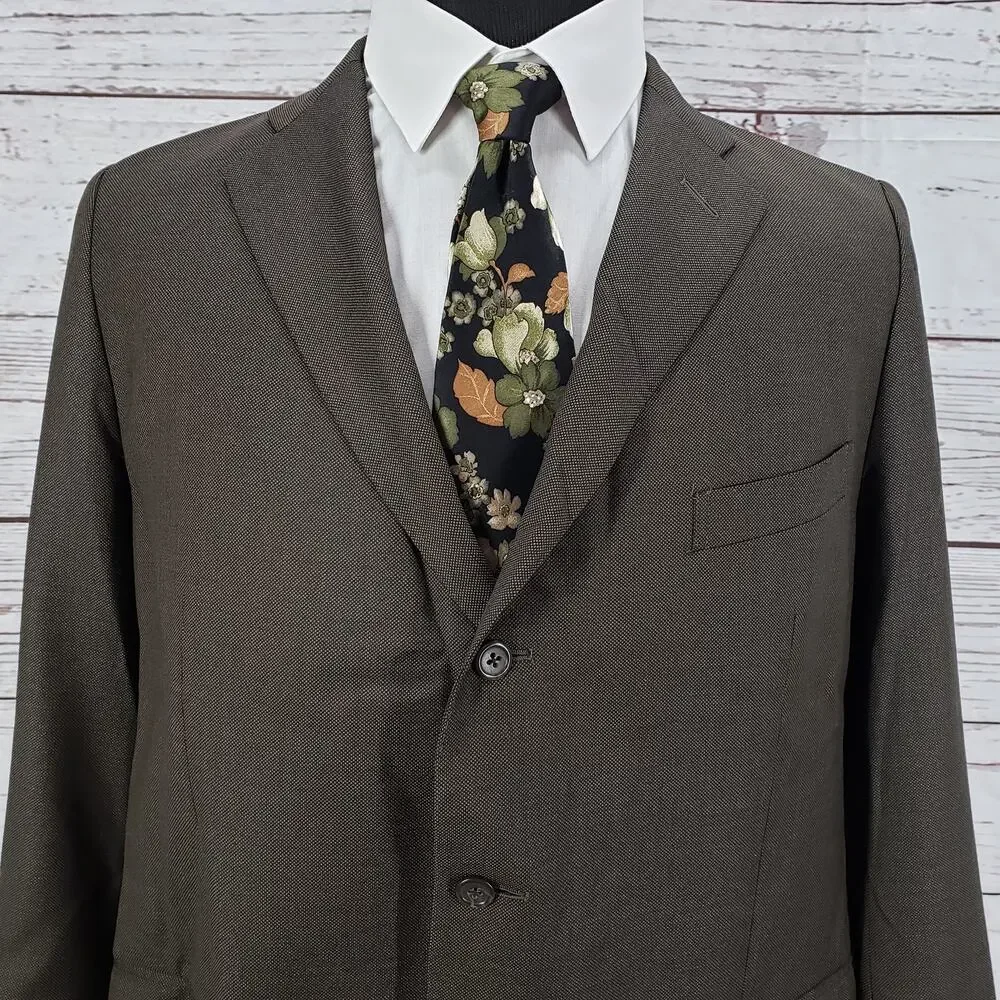 Polo Ralph Lauren Men's Brown Extra Fine Wool Sportscoat Blazer Size 46R